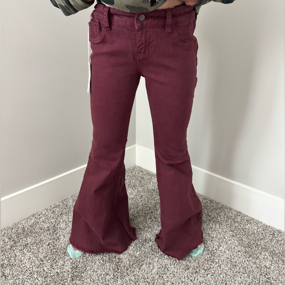 Shyanne Kids Burgundy Flared Jeans